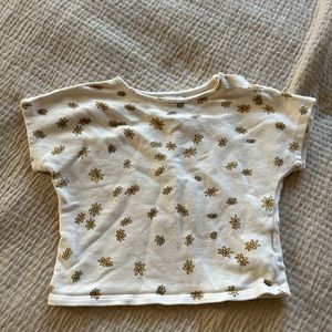 Bobo Choses White and Yellow Floral Kids Shirt